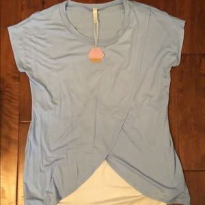 NWT PINK BLUSH MATERNITY NURSING TOP